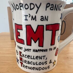 New in box- Our Name is Mud mug- EMT lifesaver mug